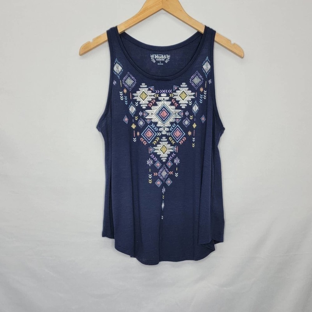 MUDD Aztec design Razor back Tank top - Picture 3 of 14